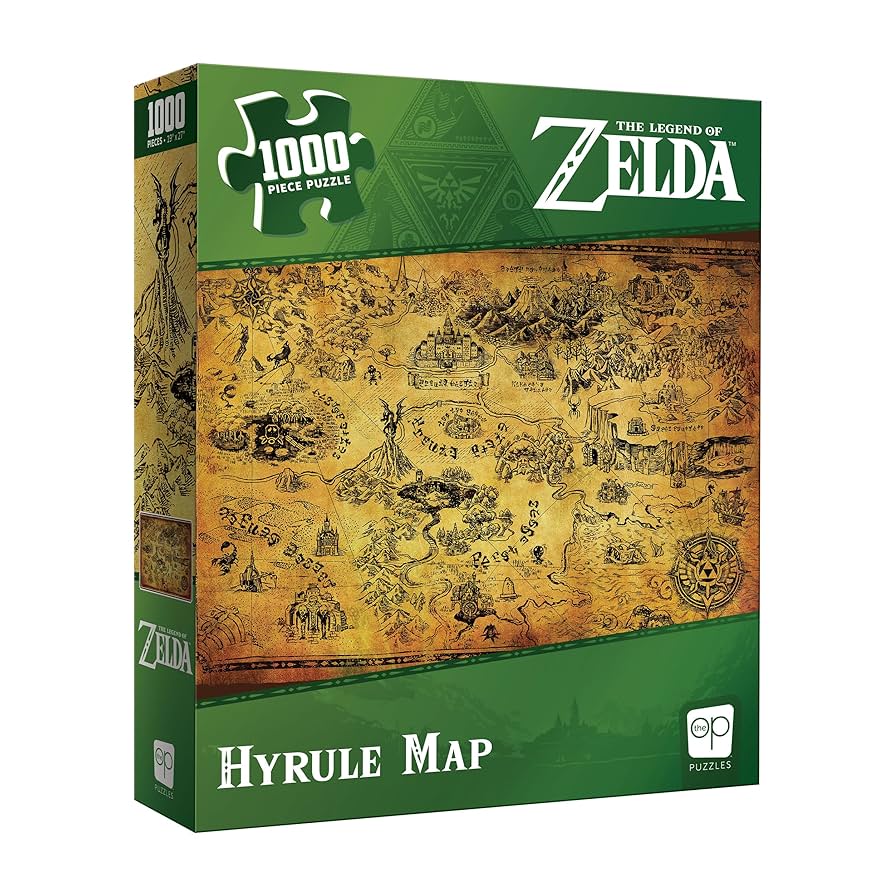 Amazon.com: The Legend of Zelda Hyrule Map 1,000 Piece